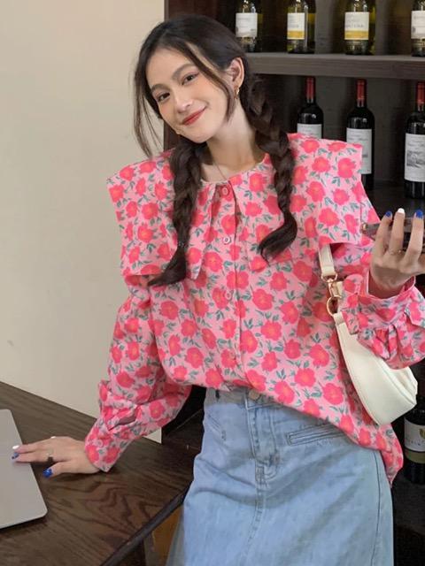 花柄 ブラウス ピンク < 女性ファッション 花柄 ブラウス ピンク < 女性ファッションの