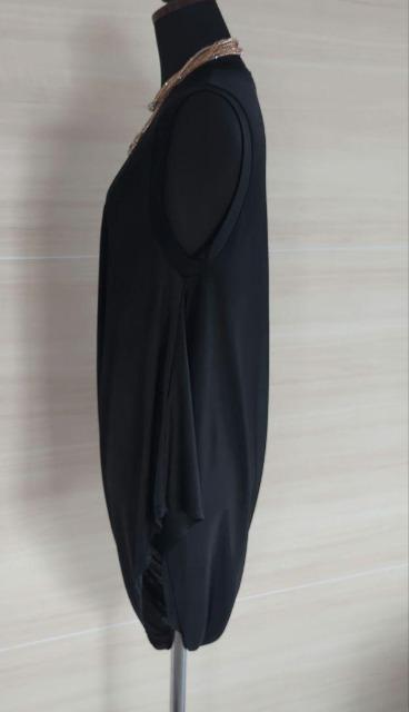BALENCIAGA (バレンシアガ)/ノースリーブチュニック/アシンメトリーツイストギャザータンクトップ/キャミソール/40 < ブランド  BALENCIAGA (バレンシアガ)/ノースリーブチュニック/アシンメトリーツイストギャザータンクトップ/キャミソール/40 < ブランドの