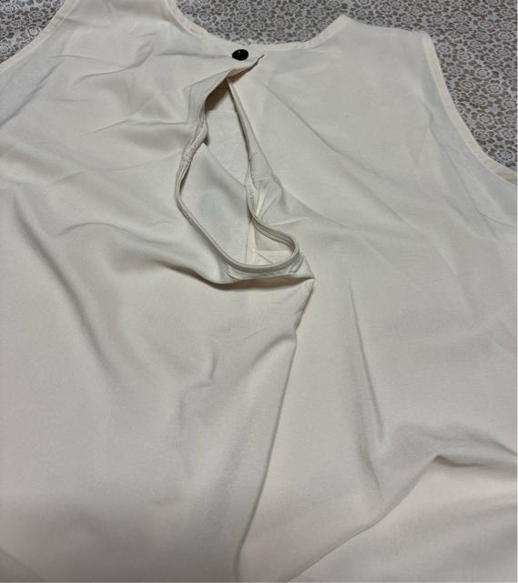 ノースリーブ フレアワンピース ロング丈 背中開き ベージュ系 大きいサイズ < 女性ファッション ノースリーブ フレアワンピース ロング丈 背中開き ベージュ系 大きいサイズ < 女性ファッションの