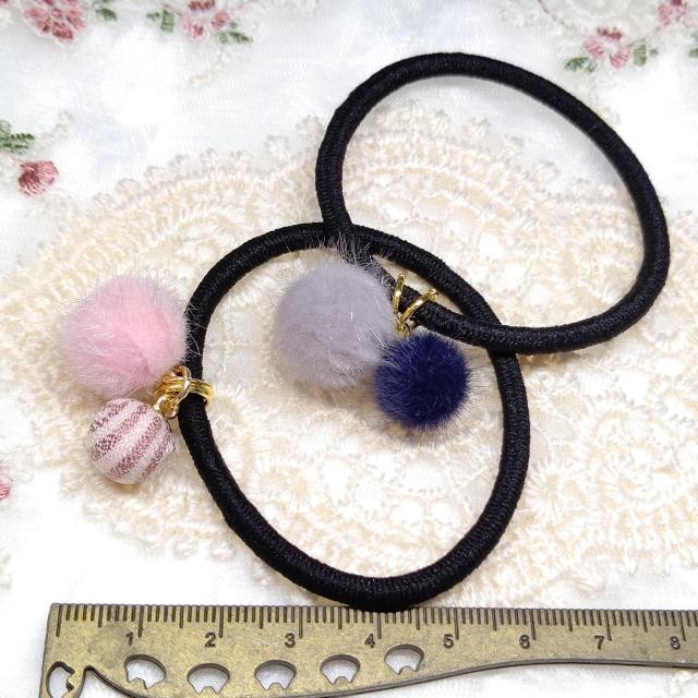 ハンドメイド☆ヘアゴム☆2個セット < 女性ファッション ハンドメイド☆ヘアゴム☆2個セット < 女性ファッションの