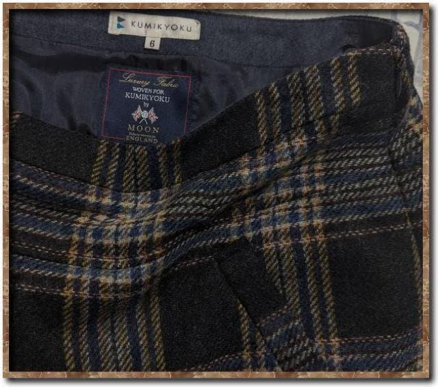 KUMIKYOKU 組曲 ムーンツイードチェックスカート☆大きいサイズ < ブランド KUMIKYOKU 組曲 ムーンツイードチェックスカート☆大きいサイズ < ブランドの
