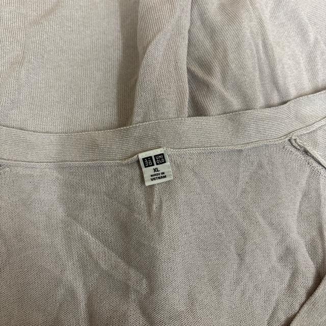 ���� UNIQLO ���j�N�� ���C�gV�l�b�N�J�[�f�B�K�� XL ���C�g�O���[ �� �u�����h�� 