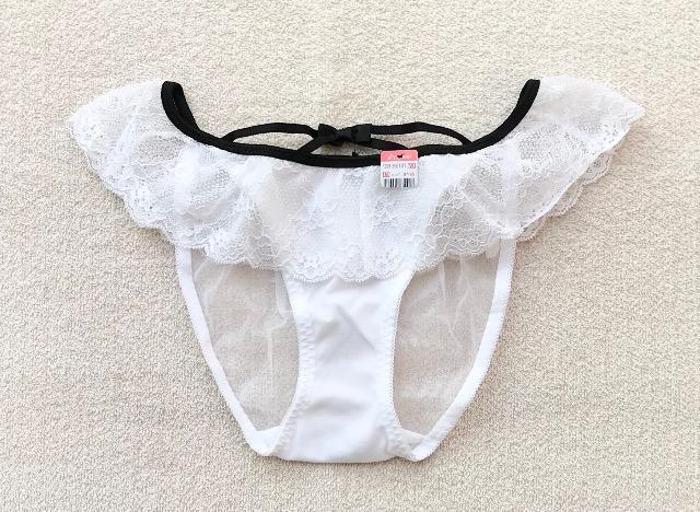 エメフィール ショーツ Mサイズ フリル&シースルー ホワイト < 女性ファッション エメフィール ショーツ Mサイズ フリル&シースルー ホワイト < 女性ファッションの