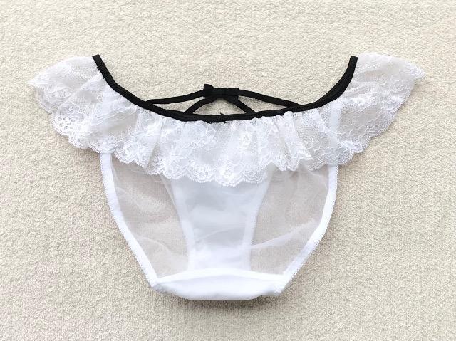 エメフィール ショーツ Mサイズ フリル&シースルー ホワイト < 女性ファッション エメフィール ショーツ Mサイズ フリル&シースルー ホワイト < 女性ファッションの