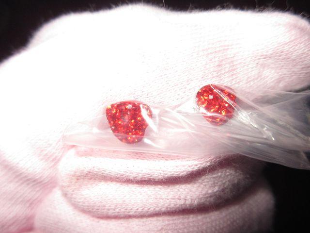 未使用☆ボディピアス*ハート型2点(赤)ストレートバーベル < 女性アクセサリー/時計  未使用☆ボディピアス*ハート型2点(赤)ストレートバーベル < 女性アクセサリー/時計の