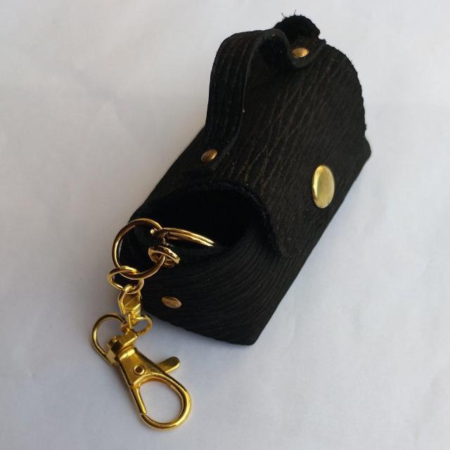 DIY 本革 ミニバッグ 黒 キーホルダー < ペット/手芸/園芸  DIY 本革 ミニバッグ 黒 キーホルダー  < ペット/手芸/園芸の