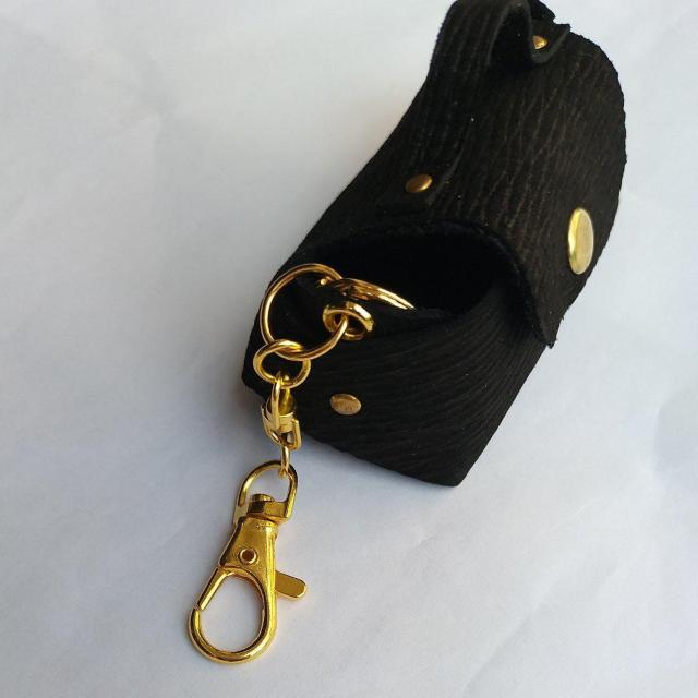 DIY 本革 ミニバッグ 黒 キーホルダー < ペット/手芸/園芸  DIY 本革 ミニバッグ 黒 キーホルダー < ペット/手芸/園芸の