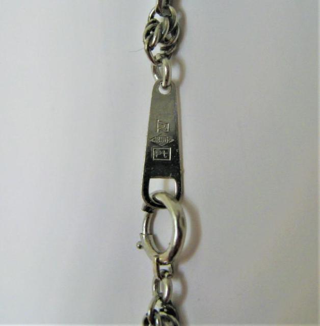極美品 Pt850 プラチナ デザイン ネックレス 約 42cm o < 女性アクセサリー/時計  極美品 Pt850 プラチナ デザイン ネックレス 約 42cm o < 女性アクセサリー/時計の