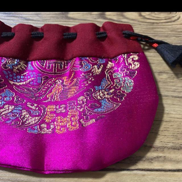 アジアン★カラフル刺繍☆デザイン☆ミニ巾着 < 女性ファッション  アジアン★カラフル刺繍☆デザイン☆ミニ巾着 < 女性ファッションの