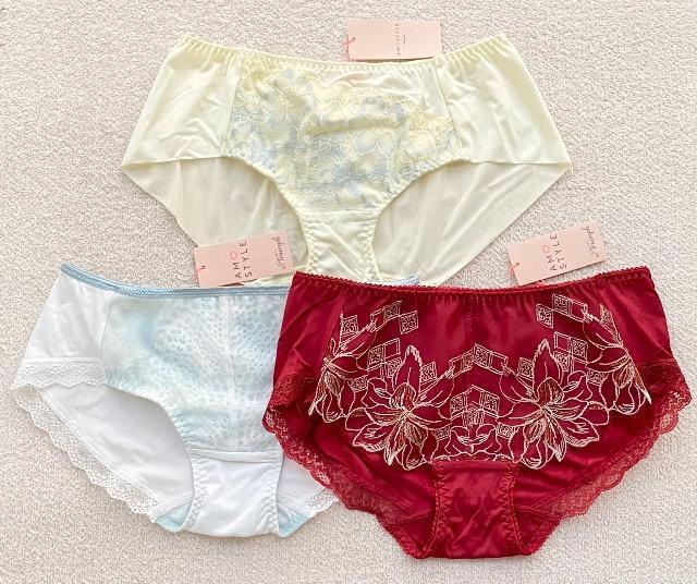 Triumph AMOSTYLE ヒップハングショーツ Mサイズ イエロー/ホワイト/ボルドー 3枚セット < 女性ファッション Triumph AMOSTYLE ヒップハングショーツ Mサイズ イエロー/ホワイト/ボルドー 3枚セット < 女性ファッションの