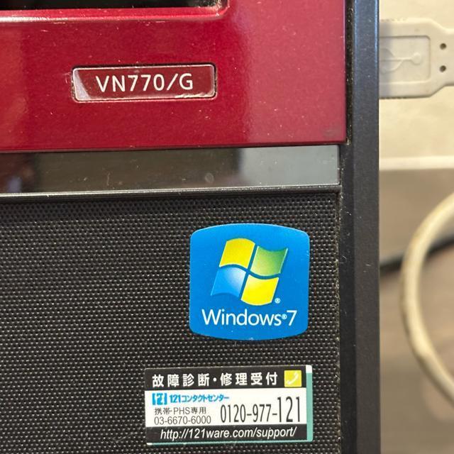yiz ̌^p\R NEC VALUESTAR VN770/GS6R  Corei7  Windows7  bh  PC{/Ӌ@ 