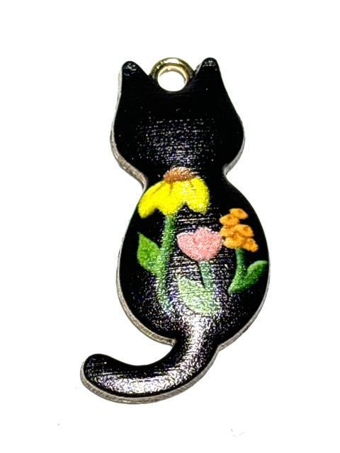 752 黒色 お花とネコ 1個 金属チャーム アクセサリーパーツ < ペット/手芸/園芸 752 黒色 お花とネコ 1個 金属チャーム アクセサリーパーツ < ペット/手芸/園芸の