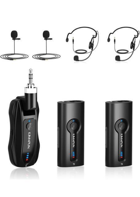 新品未使用2人用ワイヤレスマイク KIMAFUN2.4Gワイヤレスヘッドセットおよびラベリアラペルマイク 2人同時使用可能 < 家電/AV 新品未使用2人用ワイヤレスマイク KIMAFUN2.4Gワイヤレスヘッドセットおよびラベリアラペルマイク 2人同時使用可能 < 家電/AVの