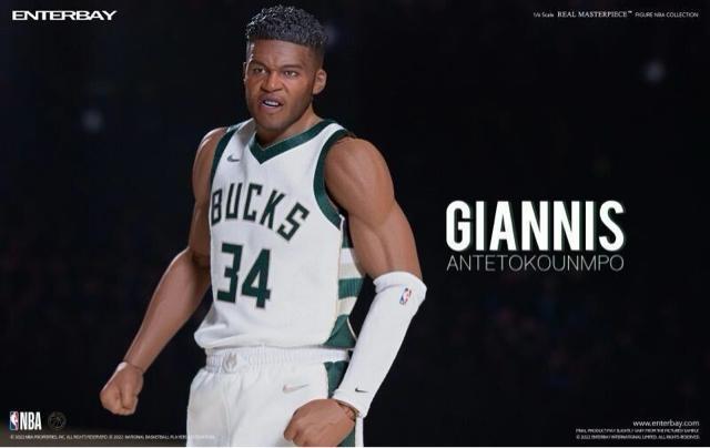 ENTERBAY RM-1088  ���j�X�E�A�f�g�N���{�@ 1/6 NBA�t�B�M���A Giannis Antetokounmpo �� �z�r�[�� 
