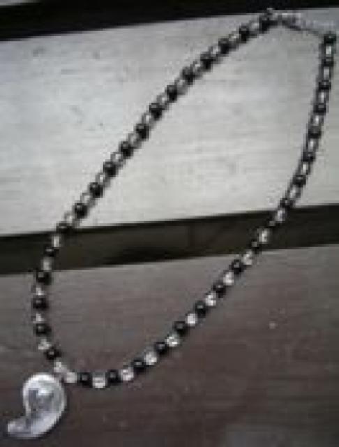 ☆即決☆龍彫水晶xオニキスx水晶ネックレス < 女性アクセサリー/時計 ☆即決☆龍彫水晶xオニキスx水晶ネックレス < 女性アクセサリー/時計の