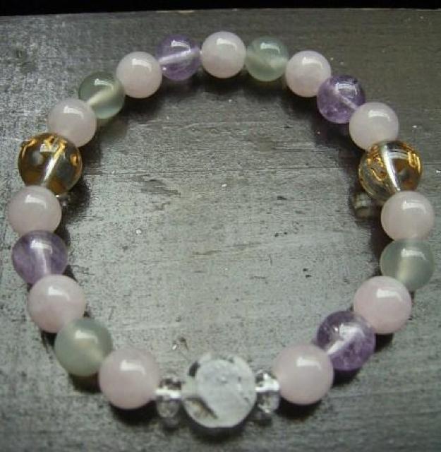 龍彫水晶xローズクォ-ツxムーンストーンxアメジスト < 男性アクセサリー/時計 龍彫水晶xローズクォ-ツxムーンストーンxアメジスト < 男性アクセサリー/時計の