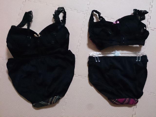 新品 バストボリュームアップブラ グレーのチェック柄 < 女性ファッション 新品 バストボリュームアップブラ グレーのチェック柄 < 女性ファッションの