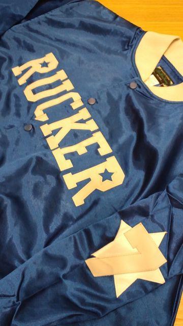 Stall&Deanスタジャン 青グレー サイズ4XLXXXXL 7身幅81cm < 男性ファッション  Stall&Deanスタジャン 青グレー サイズ4XLXXXXL 7身幅81cm < 男性ファッションの