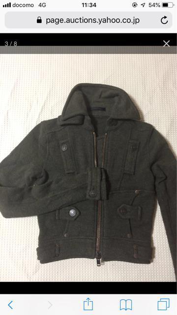 890.未使用☆マウジー☆ショート丈ニットライダース☆カーキ < 女性ファッション  890.未使用☆マウジー☆ショート丈ニットライダース☆カーキ < 女性ファッションの