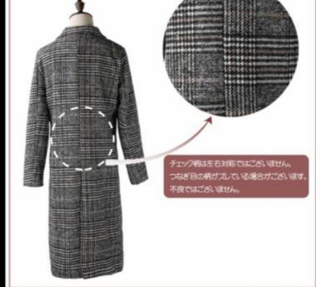 未使用★グレンチェック ロングコート レディース XXLサイズ アウター < 女性ファッション  未使用★グレンチェック ロングコート レディース XXLサイズ アウター < 女性ファッションの