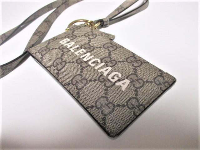 ☆GUCCI×BALENCIAGA グッチ バレンシアガ コラボ ショルダー付き カードケース コインケース☆ユニセックス < ブランド ☆GUCCI×BALENCIAGA グッチ バレンシアガ コラボ ショルダー付き カードケース コインケース☆ユニセックス < ブランドの