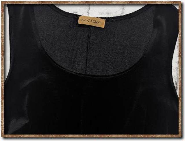 モガ ノースリーブベロア切替ワンピース 黒 < ブランド  モガ ノースリーブベロア切替ワンピース 黒 < ブランドの