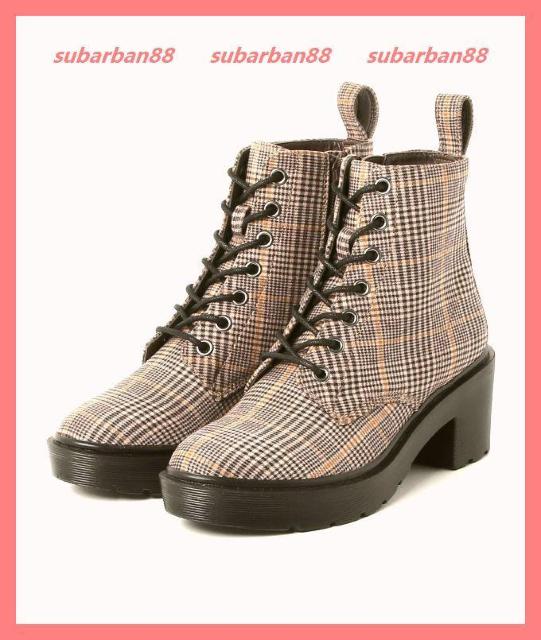 ☆R&E☆超美品♪足長美脚☆厚底レースアップチェックショートブーツLL☆ < ブランド  ☆R&E☆超美品♪足長美脚☆厚底レースアップチェックショートブーツLL☆  < ブランドの