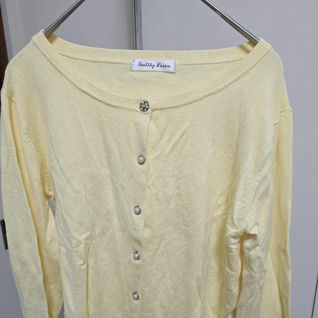 HEALTHY KAREN カーディガン クリームイエロー 480 < ブランド HEALTHY KAREN カーディガン クリームイエロー 480 < ブランドの