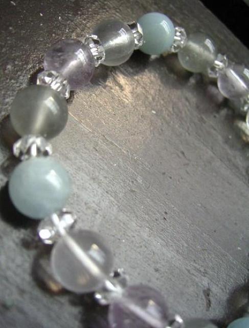 アクアマリンxアメジストxミルキークォーツxスモーキーヘア < 女性アクセサリー/時計 アクアマリンxアメジストxミルキークォーツxスモーキーヘア < 女性アクセサリー/時計の