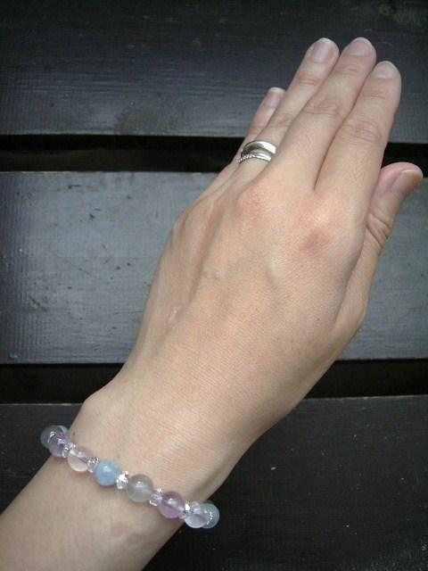 アクアマリンxアメジストxミルキークォーツxスモーキーヘア < 女性アクセサリー/時計 アクアマリンxアメジストxミルキークォーツxスモーキーヘア < 女性アクセサリー/時計の