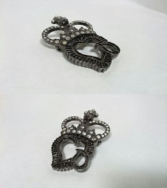 正規美 絶版 NUMBER(N)INE ナンバーナイン 王冠ハート涙ブローチ キムタク着 ラージLゴシックアート 芸能人愛用品 < ブランド  正規美 絶版 NUMBER(N)INE ナンバーナイン 王冠ハート涙ブローチ キムタク着 ラージLゴシックアート 芸能人愛用品 < ブランドの