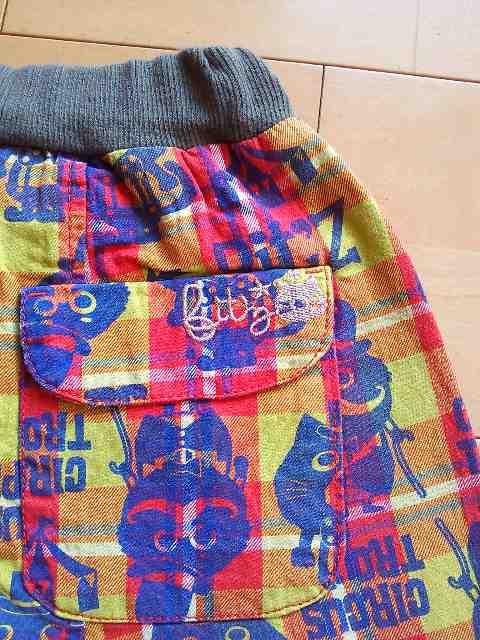 新品キャラプリント先染めチェックパンツ120赤Bit'z/ビッツ < ブランド  新品キャラプリント先染めチェックパンツ120赤Bit'z/ビッツ < ブランドの