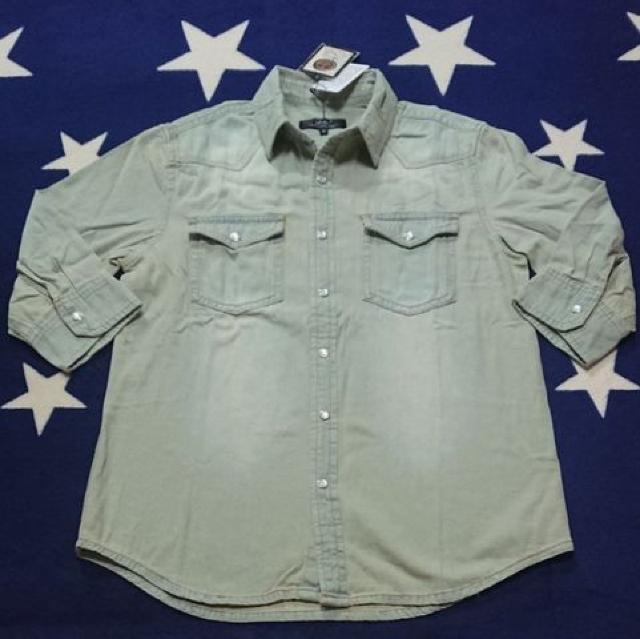 BENO ビーノ スタイリッシュ ウエスタン 七分袖 デニム シャツ新品 < 男性ファッション BENO ビーノ スタイリッシュ ウエスタン 七分袖 デニム シャツ新品 < 男性ファッションの