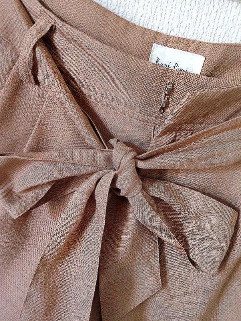 ロペピクニック◆ベージュ リボン トレンド ショートパンツ 38 < ブランド  ロペピクニック◆ベージュ リボン トレンド ショートパンツ 38 < ブランドの