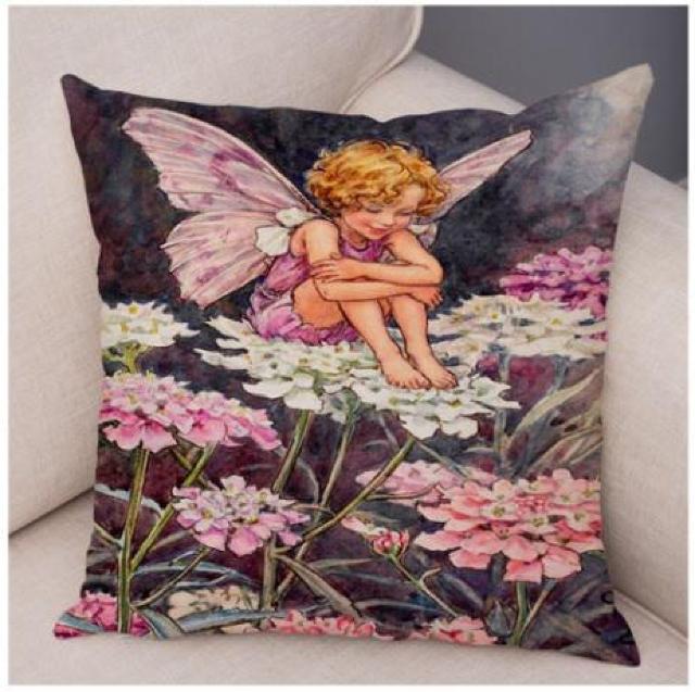 新品 花の妖精 フラワーフェアリー クッションカバー m < インテリア/ライフ  新品 花の妖精 フラワーフェアリー クッションカバー m  < インテリア/ライフの