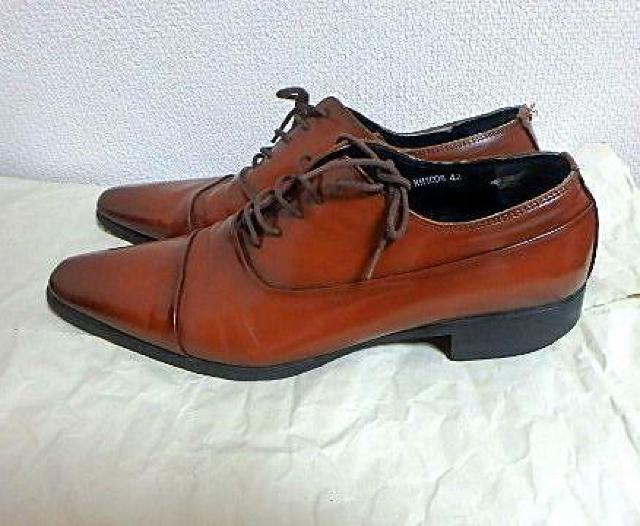 ◆ビジネス靴 男性本革靴 紳士 レザーシューズ 中古品 サイズ42 < 男性ファッション  ◆ビジネス靴 男性本革靴 紳士 レザーシューズ 中古品 サイズ42 < 男性ファッションの