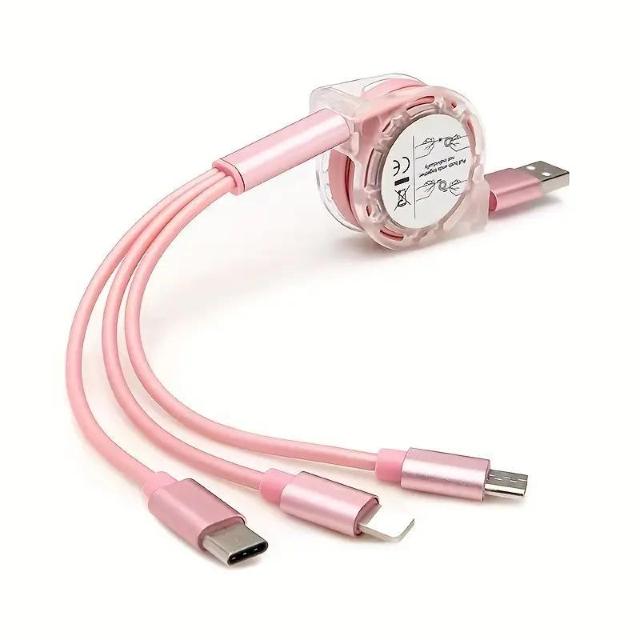 爆ヤス価格590円★3in1 iPhone TYPE-C対応 マイクロb伸縮式  モバイル充電ケーブル 充電ケーブル ゴールド < 家電/AV  爆ヤス価格590円★3in1 iPhone TYPE-C対応 マイクロb伸縮式  モバイル充電ケーブル 充電ケーブル ゴールド < 家電/AVの