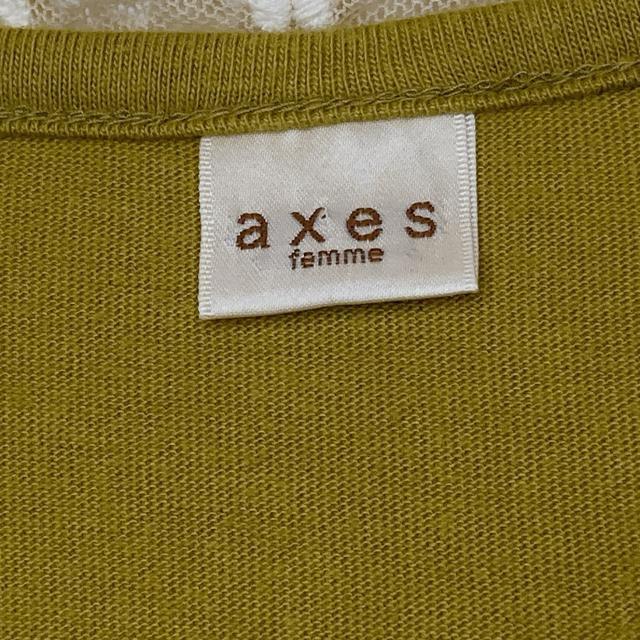 axes femme アクシーズ レース襟 オリーブグリーン 七分袖 トップス N2m < ブランド  axes femme アクシーズ レース襟 オリーブグリーン 七分袖 トップス N2m < ブランドの