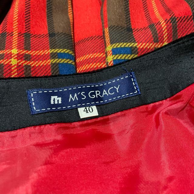 M'S GRACY タータンチェック柄 プリーツ フレア スカート < ブランド M'S GRACY タータンチェック柄 プリーツ フレア スカート < ブランドの