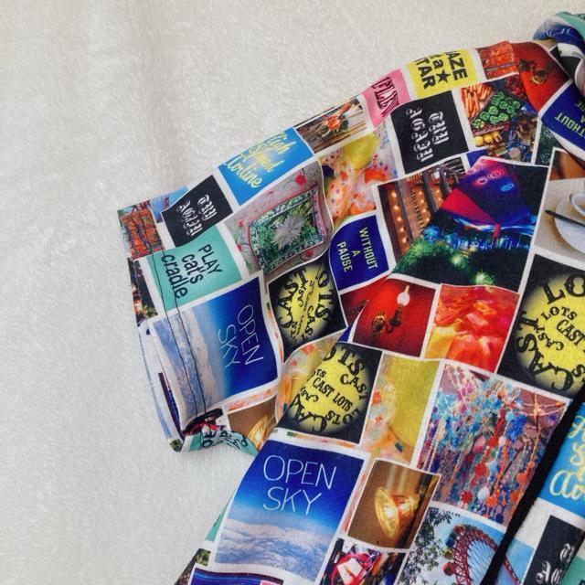 カラフルプリント フード付き 半袖 ラグラン ゆったり パーカー LL N2m < 女性ファッション カラフルプリント フード付き 半袖 ラグラン ゆったり パーカー LL N2m < 女性ファッションの