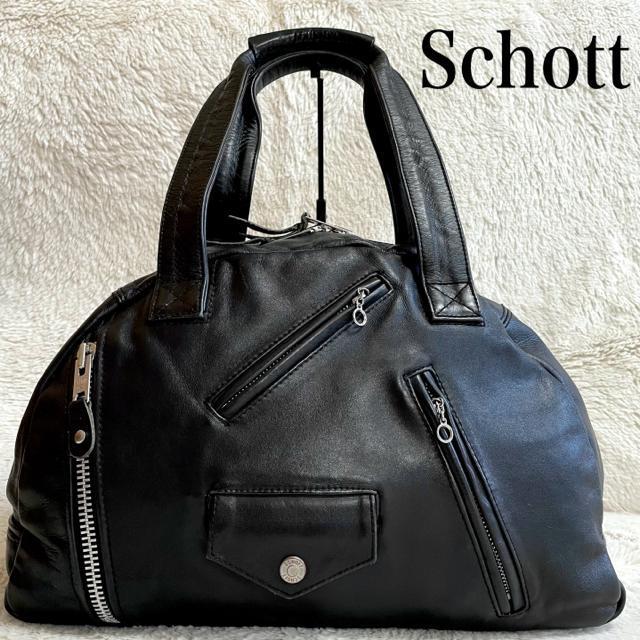 美品 Schott ショット ライダース ボストンバッグ 牛革 レザー 肩がけ < ブランド  美品 Schott ショット ライダース ボストンバッグ 牛革 レザー 肩がけ  < ブランドの