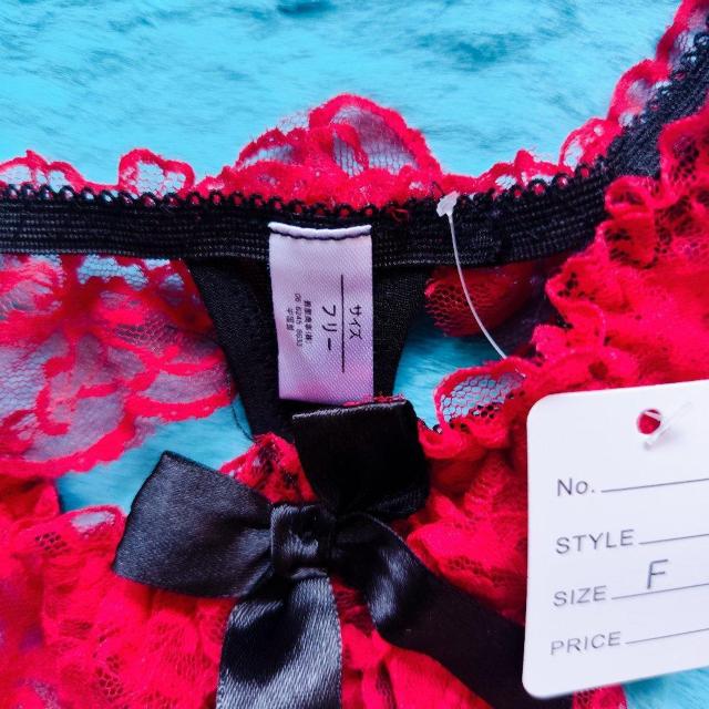 激エロカワッ。。。レースフリルTバック。。。ブラック×レッド。。。パンティー。。。ショーツ。。。 < 女性ファッション  激エロカワッ。。。レースフリルTバック。。。ブラック×レッド。。。パンティー。。。ショーツ。。。 < 女性ファッションの