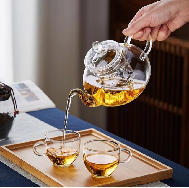 ポカロティー ティーポット 耐熱ガラス 花茶 急須 おしゃれ 透明 茶壷 600ml 熱湯可 蓋付き 茶こし付き 花咲く工芸茶 < グルメ/ドリンク  ポカロティー ティーポット 耐熱ガラス 花茶 急須 おしゃれ 透明 茶壷 600ml 熱湯可 蓋付き 茶こし付き 花咲く工芸茶 < グルメ/ドリンクの
