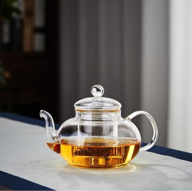 ポカロティー ティーポット 耐熱ガラス 花茶 急須 おしゃれ 透明 茶壷 600ml 熱湯可 蓋付き 茶こし付き 花咲く工芸茶 < グルメ/ドリンク  ポカロティー ティーポット 耐熱ガラス 花茶 急須 おしゃれ 透明 茶壷 600ml 熱湯可 蓋付き 茶こし付き 花咲く工芸茶 < グルメ/ドリンクの