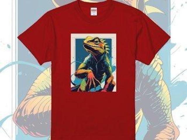 ハイクオリティー Tシャツトカゲ カラフル かっこいい < 男性ファッション ハイクオリティー Tシャツトカゲ カラフル かっこいい < 男性ファッションの