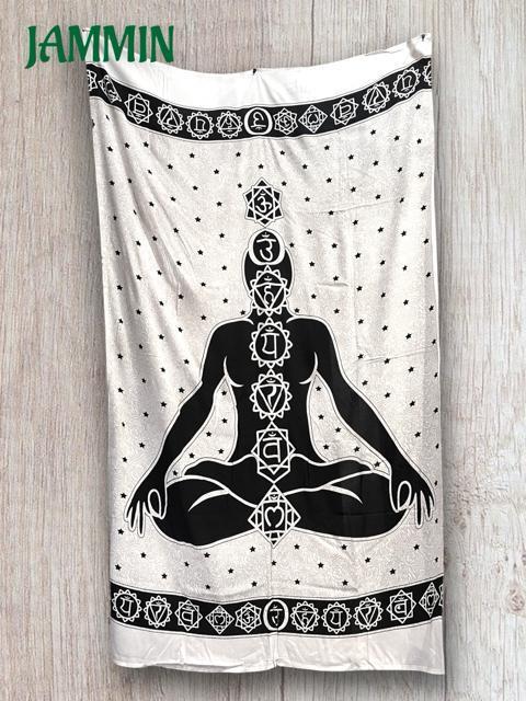 チャクラ柄布 アジアン 瞑想 エスニック ヨガ ヒッピー サイケ タペストリー < インテリア/ライフ チャクラ柄布 アジアン 瞑想 エスニック ヨガ ヒッピー サイケ タペストリー < インテリア/ライフの