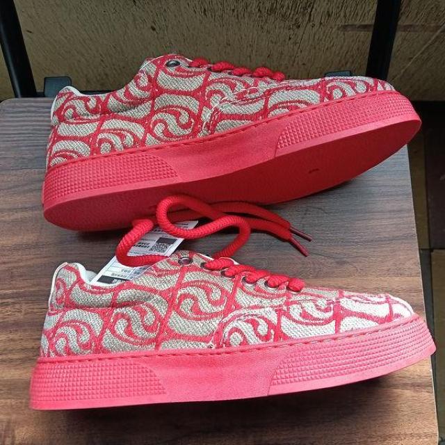 �V�i 24.5cm ���f�B�[�X �X�j�[�J�[ ���b�h �V���[�Y �C �J�W���A�� �� �����t�@�b�V������ 