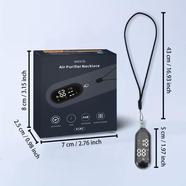 携帯型ポータブル空気清浄機ネックレスペンダントリアルタイム空気質モニタリング搭載 < 家電/AV 携帯型ポータブル空気清浄機ネックレスペンダントリアルタイム空気質モニタリング搭載 < 家電/AVの