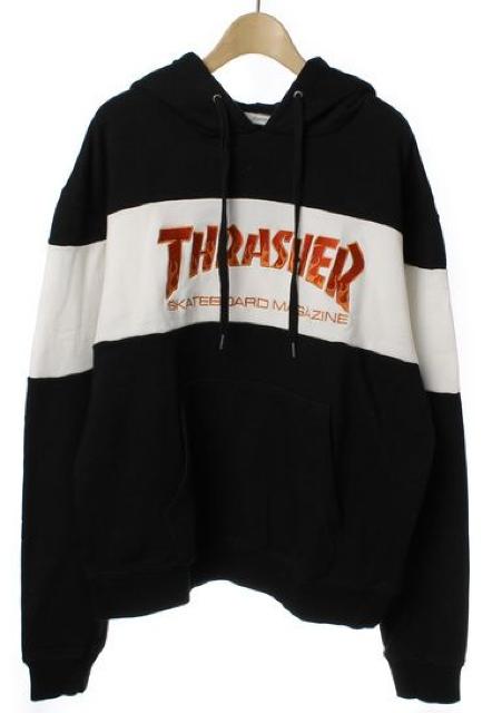 THRASHERスラッシャー☆ロゴプルオーバーパーカー < ブランド THRASHERスラッシャー☆ロゴプルオーバーパーカー < ブランドの