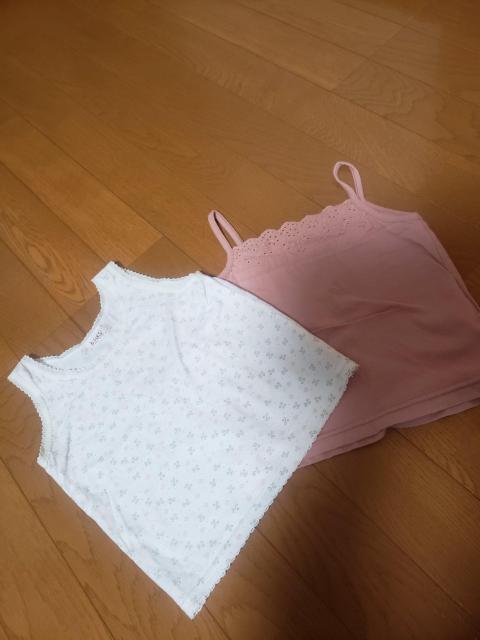 ☆美品☆グローバルワークキッズ☆タンクトップとキャミソール☆2点セット☆90 < キッズ/ベビー ☆美品☆グローバルワークキッズ☆タンクトップとキャミソール☆2点セット☆90 < キッズ/ベビーの